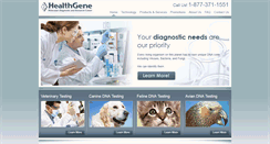 Desktop Screenshot of healthgene.com